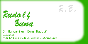 rudolf buna business card